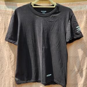 True Religion Buddha Logo Left Arm Mens Large Black T-shirt Sz M Y2K Streetwear